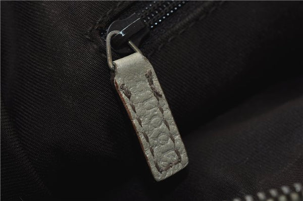 Authentic GUCCI Abbey Shoulder Tote Bag GG Canvas Leather 141470 Brown 9706D