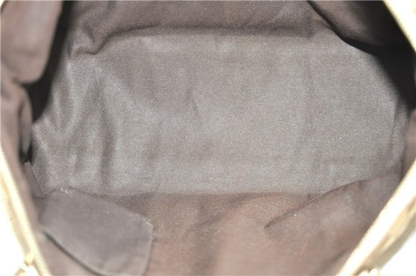 Authentic GUCCI Abbey Shoulder Tote Bag GG Canvas Leather 141470 Brown 9706D