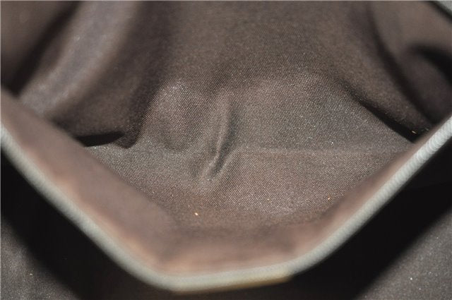 Authentic GUCCI Abbey Shoulder Tote Bag GG Canvas Leather 141470 Brown 9706D