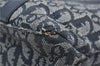 Authentic Christian Dior Trotter Shoulder Hand Bag Canvas Leather Blue 9707D