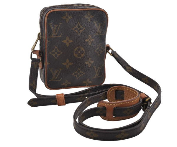 Auth Louis Vuitton Monogram Mini Poche Danube Shoulder Cross Bag M45268 LV 9709D