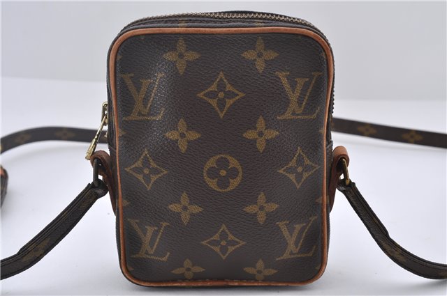Auth Louis Vuitton Monogram Mini Poche Danube Shoulder Cross Bag M45268 LV 9709D