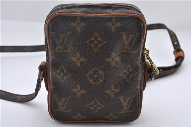 Auth Louis Vuitton Monogram Mini Poche Danube Shoulder Cross Bag M45268 LV 9709D