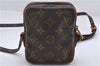 Auth Louis Vuitton Monogram Mini Poche Danube Shoulder Cross Bag M45268 LV 9709D