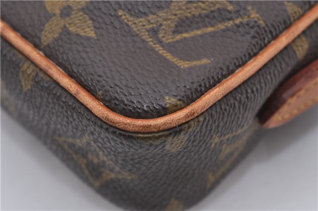 Auth Louis Vuitton Monogram Mini Poche Danube Shoulder Cross Bag M45268 LV 9709D