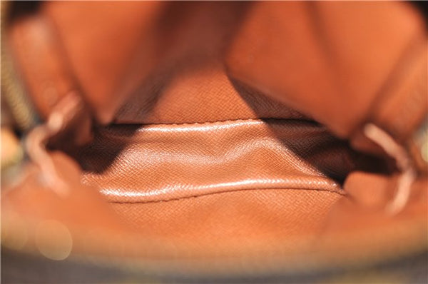 Auth Louis Vuitton Monogram Mini Poche Danube Shoulder Cross Bag M45268 LV 9709D