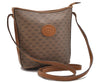 Authentic GUCCI Micro GG PVC Leather Shoulder Cross Body Bag Brown 9710C