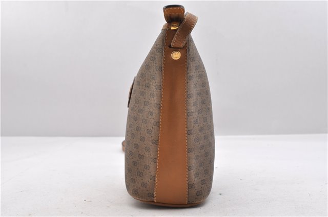 Authentic GUCCI Micro GG PVC Leather Shoulder Cross Body Bag Brown 9710C