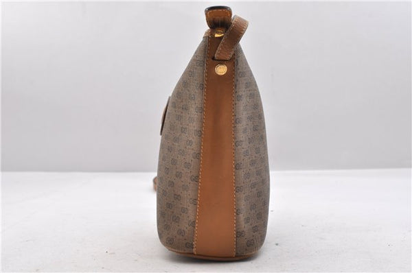 Authentic GUCCI Micro GG PVC Leather Shoulder Cross Body Bag Brown 9710C