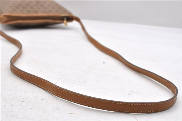 Authentic GUCCI Micro GG PVC Leather Shoulder Cross Body Bag Brown 9710C