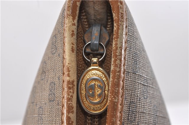 Authentic GUCCI Micro GG PVC Leather Shoulder Cross Body Bag Brown 9710C