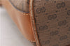 Authentic GUCCI Micro GG PVC Leather Shoulder Cross Body Bag Brown 9710C