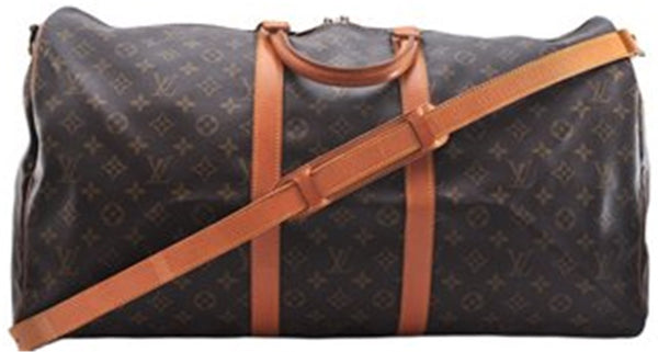 Authentic Louis Vuitton Monogram Keepall Bandouliere 55 M41414 Boston Bag 9711E