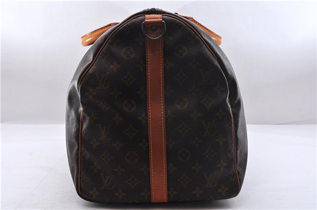 Authentic Louis Vuitton Monogram Keepall Bandouliere 55 M41414 Boston Bag 9711E