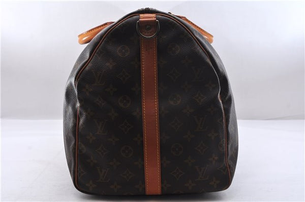 Authentic Louis Vuitton Monogram Keepall Bandouliere 55 M41414 Boston Bag 9711E