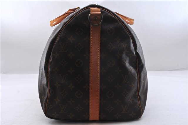 Authentic Louis Vuitton Monogram Keepall Bandouliere 55 M41414 Boston Bag 9711E