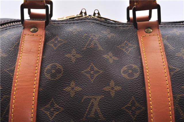 Authentic Louis Vuitton Monogram Keepall Bandouliere 55 M41414 Boston Bag 9711E