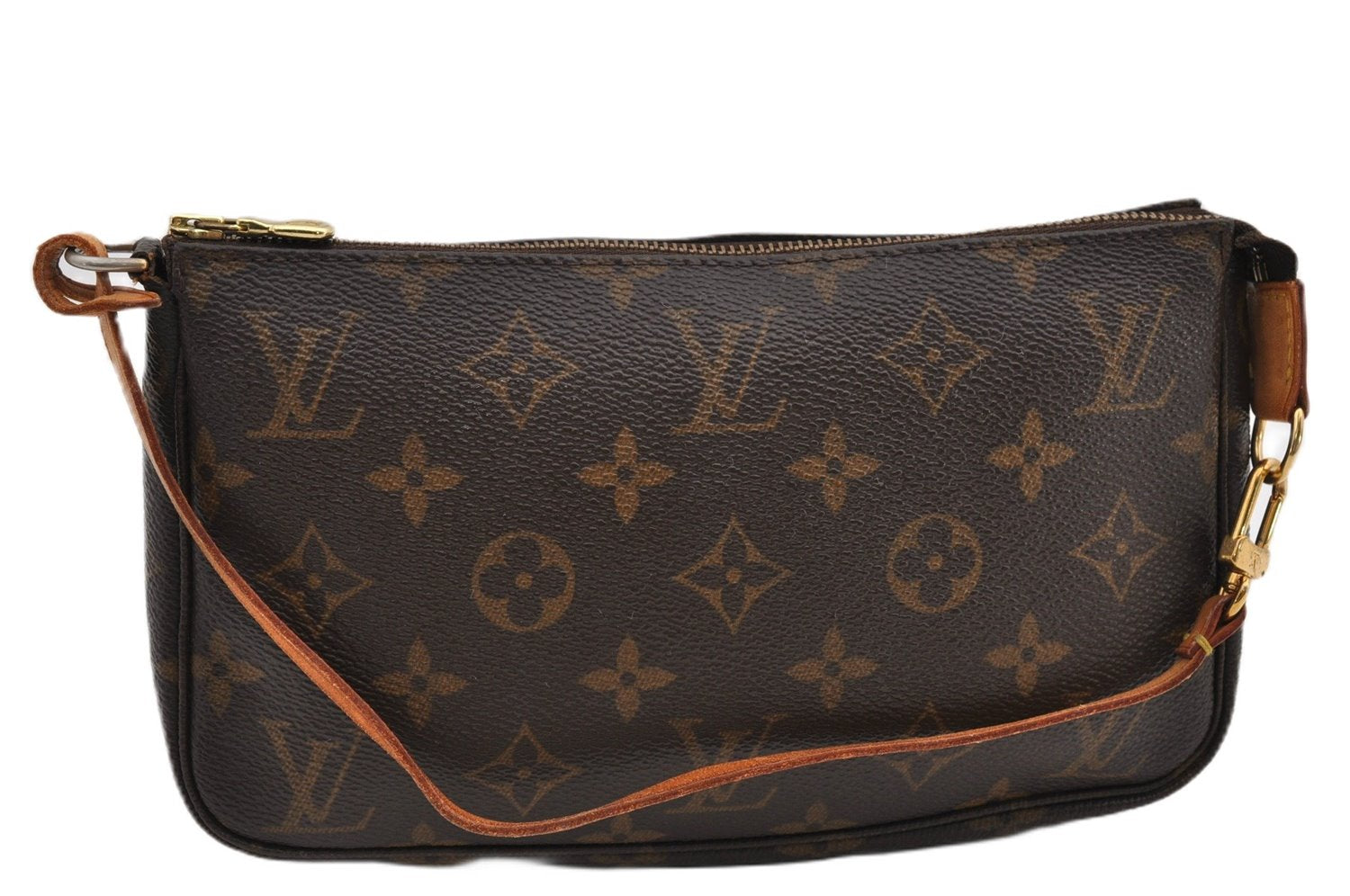Authentic Louis Vuitton Monogram Pochette Accessoires Pouch M51980 LV 9714E