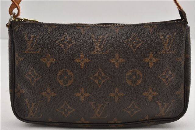 Authentic Louis Vuitton Monogram Pochette Accessoires Pouch M51980 LV 9714E