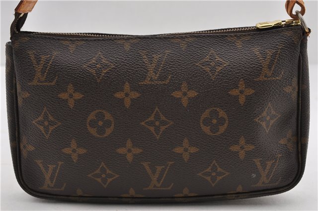 Authentic Louis Vuitton Monogram Pochette Accessoires Pouch M51980 LV 9714E