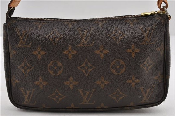 Authentic Louis Vuitton Monogram Pochette Accessoires Pouch M51980 LV 9714E