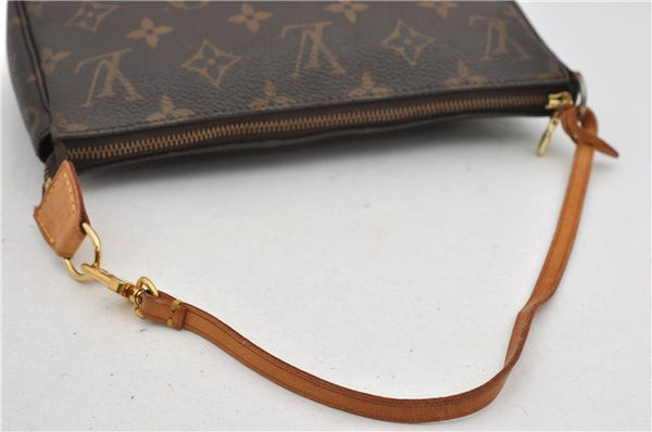 Authentic Louis Vuitton Monogram Pochette Accessoires Pouch M51980 LV 9714E