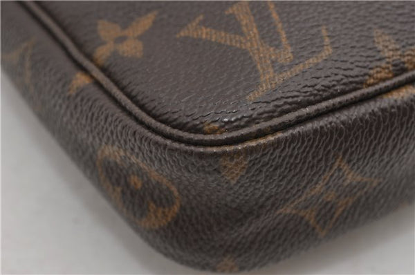 Authentic Louis Vuitton Monogram Pochette Accessoires Pouch M51980 LV 9714E