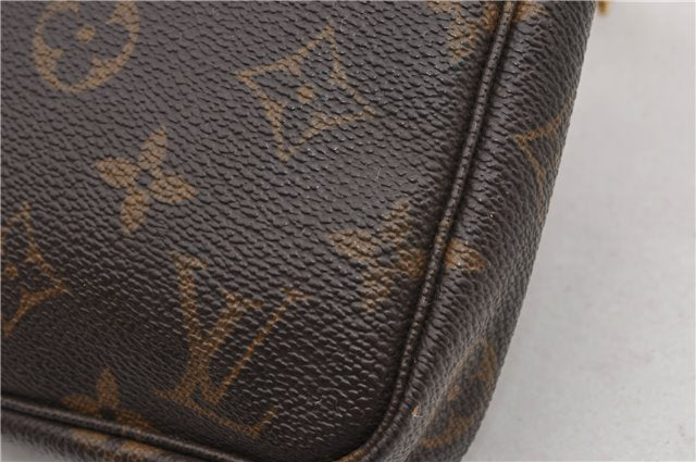 Authentic Louis Vuitton Monogram Pochette Accessoires Pouch M51980 LV 9714E