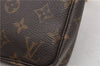 Authentic Louis Vuitton Monogram Pochette Accessoires Pouch M51980 LV 9714E