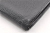 Authentic CHANEL Caviar Skin CC Logo Long Wallet Purse Black Junk 9714F