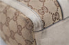 Authentic GUCCI Abbey Shoulder Bag GG Canvas Leather 130942 Brown Ivory 9716C