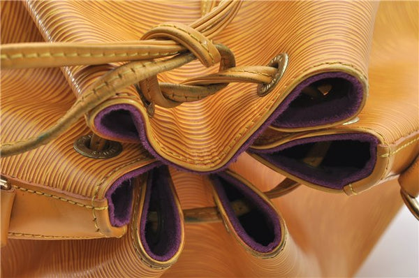 Authentic Louis Vuitton Epi Noe Shoulder Bag Yellow M44009 LV 9716D