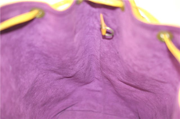 Authentic Louis Vuitton Epi Noe Shoulder Bag Yellow M44009 LV 9716D