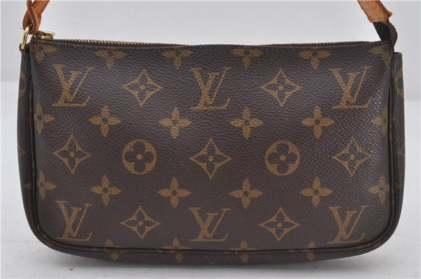 Authentic Louis Vuitton Monogram Pochette Accessoires Pouch M51980 LV 9716E