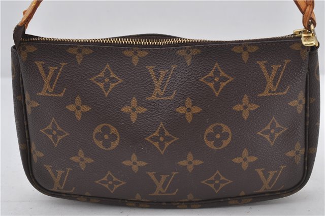 Authentic Louis Vuitton Monogram Pochette Accessoires Pouch M51980 LV 9716E