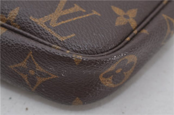Authentic Louis Vuitton Monogram Pochette Accessoires Pouch M51980 LV 9716E