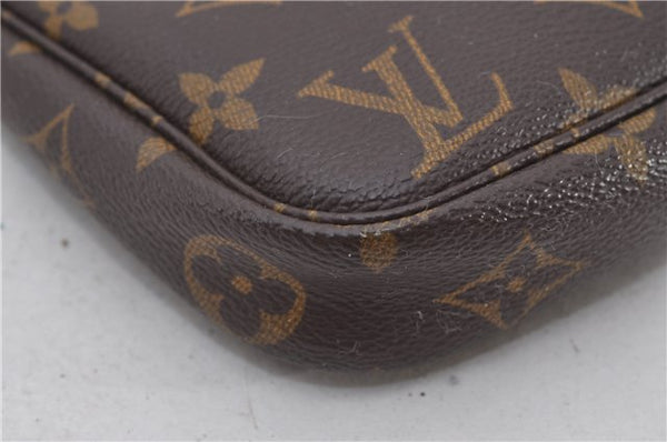 Authentic Louis Vuitton Monogram Pochette Accessoires Pouch M51980 LV 9716E