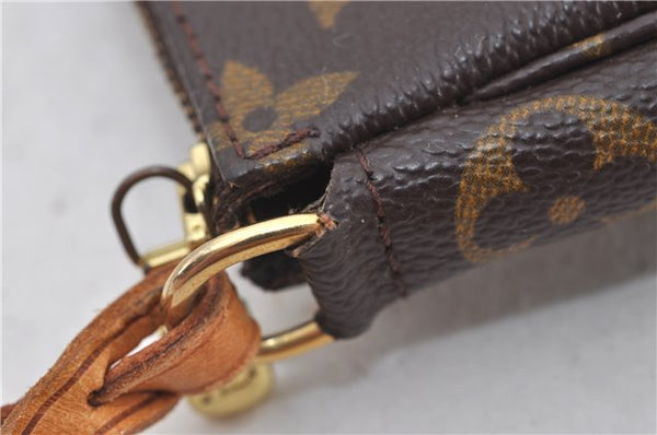 Authentic Louis Vuitton Monogram Pochette Accessoires Pouch M51980 LV 9716E