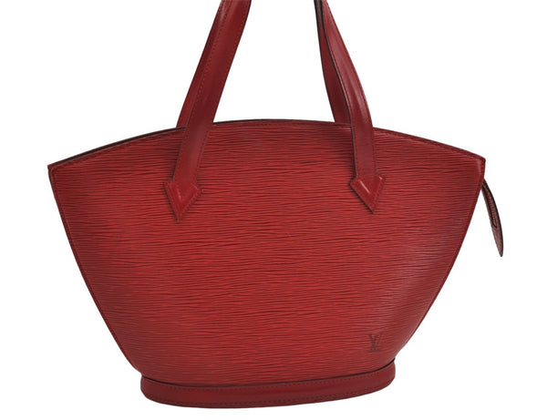 Authentic Louis Vuitton Epi Saint Jacques Hand Bag Red M52277 LV 9717D