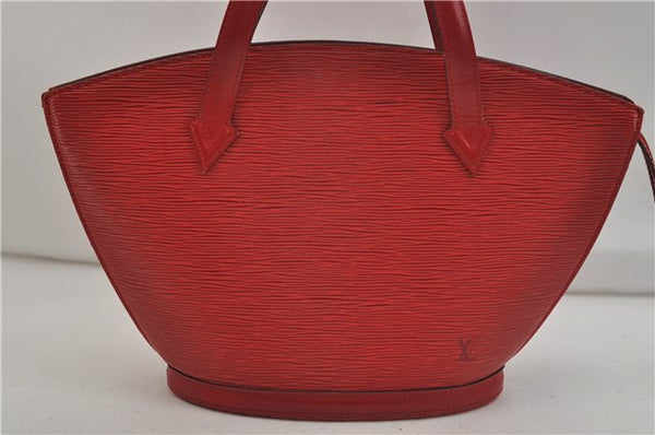 Authentic Louis Vuitton Epi Saint Jacques Hand Bag Red M52277 LV 9717D
