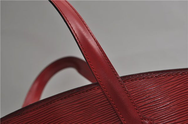Authentic Louis Vuitton Epi Saint Jacques Hand Bag Red M52277 LV 9717D