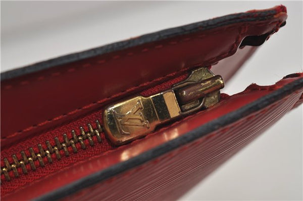 Authentic Louis Vuitton Epi Saint Jacques Hand Bag Red M52277 LV 9717D