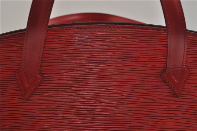 Authentic Louis Vuitton Epi Saint Jacques Hand Bag Red M52277 LV 9717D