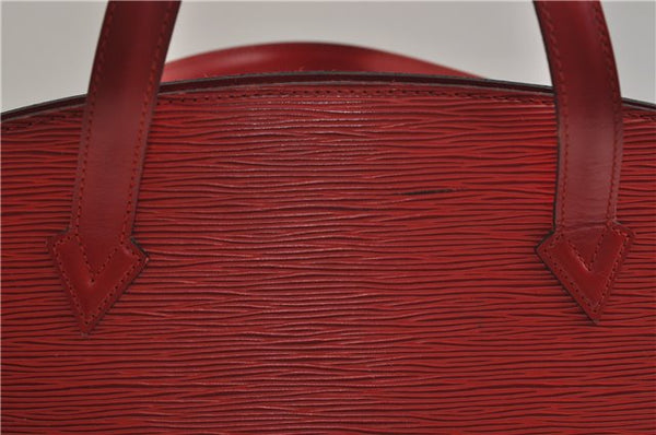 Authentic Louis Vuitton Epi Saint Jacques Hand Bag Red M52277 LV 9717D