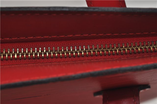 Authentic Louis Vuitton Epi Saint Jacques Hand Bag Red M52277 LV 9717D