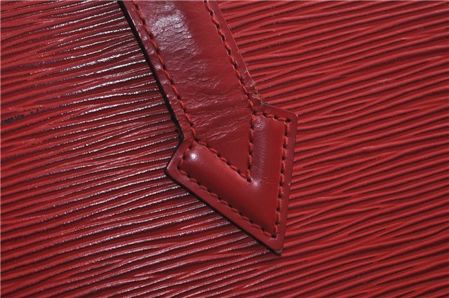 Authentic Louis Vuitton Epi Saint Jacques Hand Bag Red M52277 LV 9717D