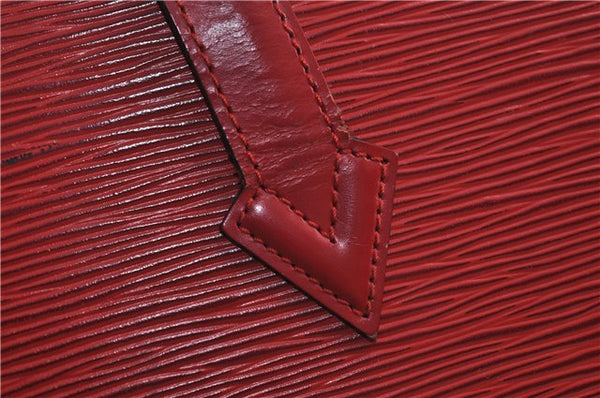 Authentic Louis Vuitton Epi Saint Jacques Hand Bag Red M52277 LV 9717D