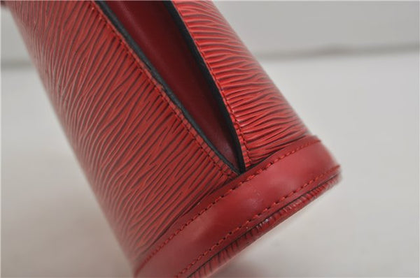 Authentic Louis Vuitton Epi Saint Jacques Hand Bag Red M52277 LV 9717D
