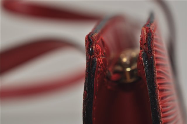 Authentic Louis Vuitton Epi Saint Jacques Hand Bag Red M52277 LV 9717D