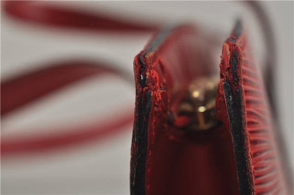 Authentic Louis Vuitton Epi Saint Jacques Hand Bag Red M52277 LV 9717D